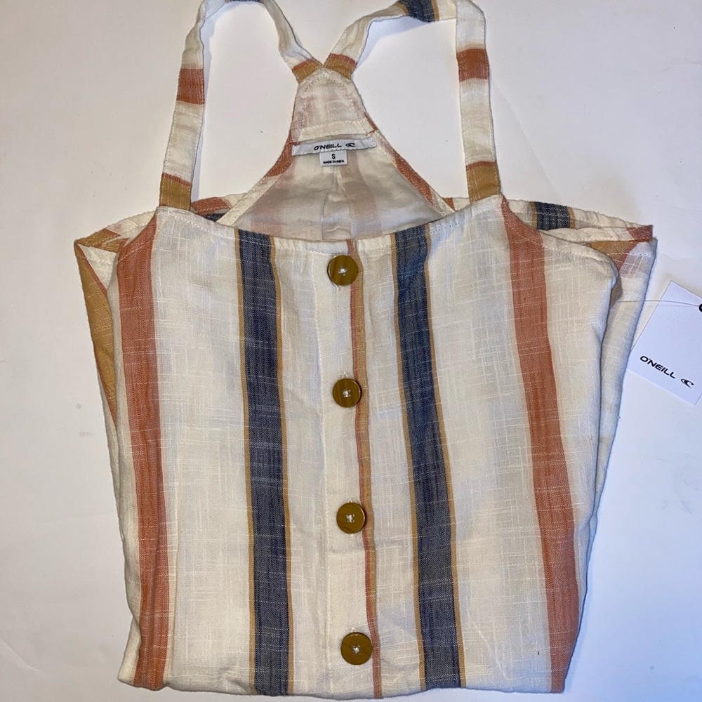 O’Neill Dray Stripe Button Dress - Picture 7 of 10